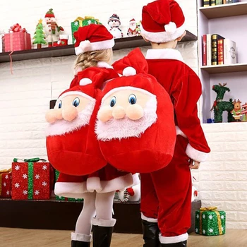 Рождественский рюкзак Санта-Клауса большой емкости, подарочная сумка на шнурке, сумка для рождественских конфет, сумки для вечеринок, Счастливого Рождества