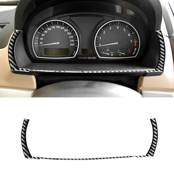 Для BMW- X3 E83 2006-2010 Рамка приборной панели из мягкого углеродного волокна, декоративная накладка, аксессуары для наклеек