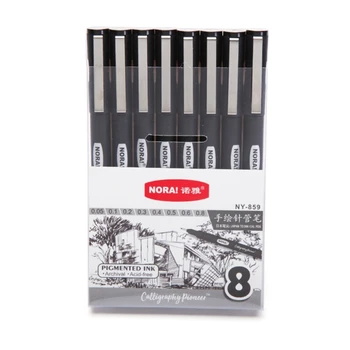 Прямые поставки ручек Micron Fineliner с 8 различными наконечниками для письма, рисования или ведения журнала