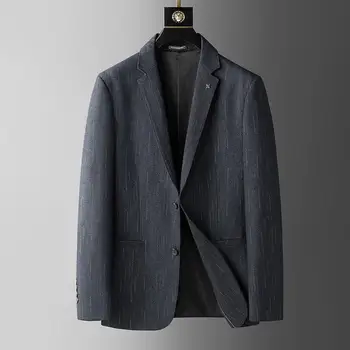 7051-2023 Новый мужской повседневный комплект одежды в западном стиле, трендовый маленький костюм с длинными рукавами, корейский тонкий весенний костюм и куртка