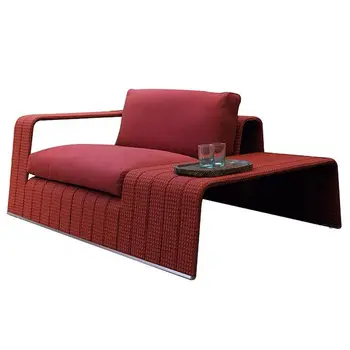 Кресло для отдыха на открытой террасе, диван для солнечной виллы, журнальный столик, комбинированная гостиничная мебель, Ленивый стул