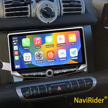 10,88-дюймовый Qled-Экран 2DIN Auto Android Автомобильный Радио Мультимедийный Плеер Carplay GPS Для Mercedes Benz Smart Fortwo 2005 - 2011-2015