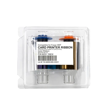 Совместимая цветная лента HDP5000 YMCK 84051 для принтера удостоверений личности Fargo HDP 5000