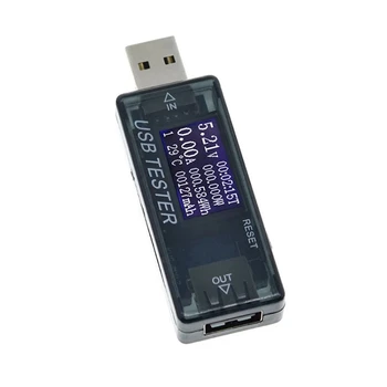 USB тестер Измеритель мощности постоянного тока 4 В-30 В Цифровой вольтметр Вольтметр Блок питания Ваттметр Тестер напряжения Детектор