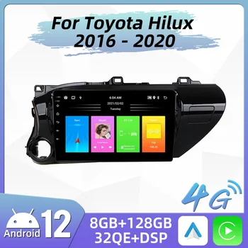 для Toyota Hilux 2016-2020 Автомобильный радиоприемник с экраном, мультимедийный плеер, Навигация, GPS, головное устройство, авторадио, Android Стерео