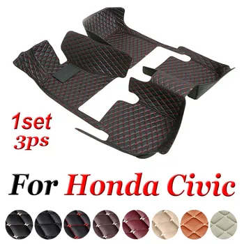 Автомобильные коврики для Honda Civic 2016 2017 2018 2019 2020 2021 2022, автомобильные накладки для ног на заказ, автомобильный ковер
