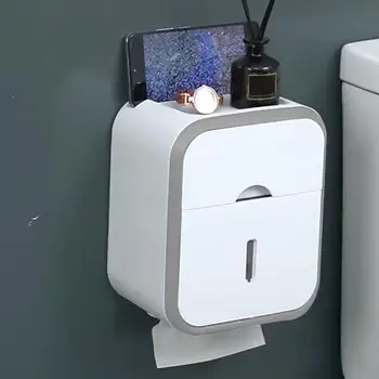 Непромокаемый держатель для туалетной бумаги, вместительный водонепроницаемый шкаф для хранения в ванной комнате с выдвижным ящиком, органайзер для аксессуаров для ванной комнаты
