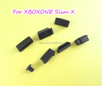 2 компл./лот 7 в 1 HDMI-compatibUSB Пылезащитный Штекер для Консоли Xbox One X S Силиконовая Пылезащитная Крышка-Заглушка Пылезащитные Комплекты Контроллера
