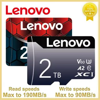 Lenovo 2TB U3 A1 V30 Micro Card 128 ГБ 256 ГБ Class 10 512 ГБ Высокоскоростная Карта Памяти SD TF Карта С Адаптером Для Nintendo Switch