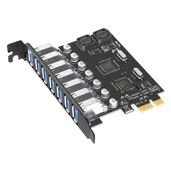 7 Портов PCI-E К USB 3.0 КОНЦЕНТРАТОРУ PCI Express Адаптер Карты Расширения 5 Гбит/с для Материнской Платы NEC + VIA Chip