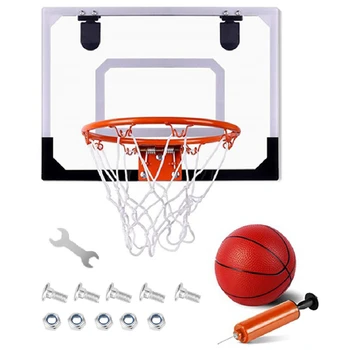 Баскетбольное кольцо Mini Hoop Внутреннее Кольцо Для Мини-Баскетбола, Висящее На Двери, С Мячом И Насосом, Спортивный набор