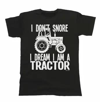 Я не храплю, мне снится, что я ТРАКТОР, Мужская футболка, Рождественский подарок фермеру