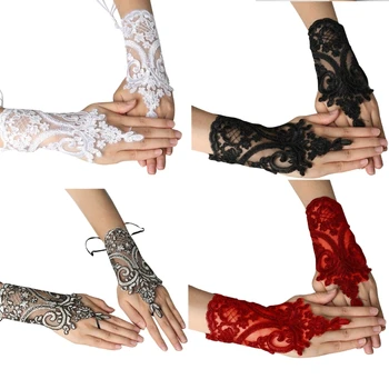 Кружевной браслет с вышивкой, вампиры, украшения, перчатки невесты в средневековом стиле, женские украшения для косплея в стиле стимпанк