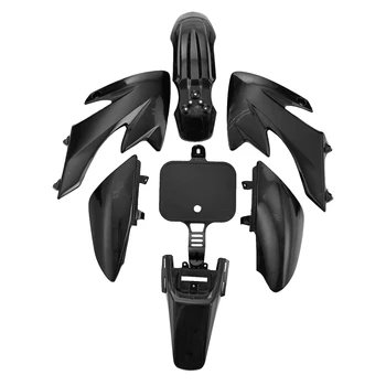 Черный защитный комплект обтекателя и крыла для байка CRF50 110C 125Cc PIT PRO Trail Dirt Bike
