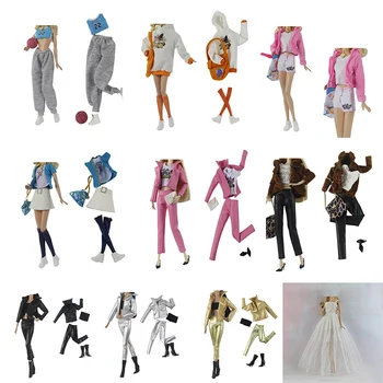 Кукольная Одежда Ручной работы, Платье для Кукольной Одежды 11,5 дюймов 30 см, Множество Стильных Подарков для Нарядов, аксессуары для кукол