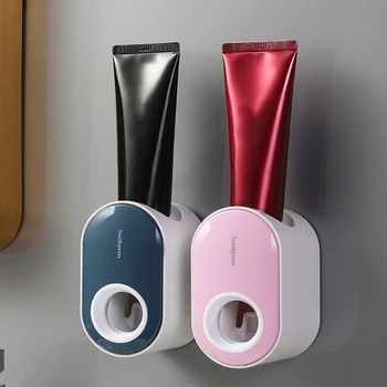 Автоматический дозатор зубной пасты, пылезащитный держатель для зубной щетки, настенная подставка, набор аксессуаров для ванной комнаты, Соковыжималка