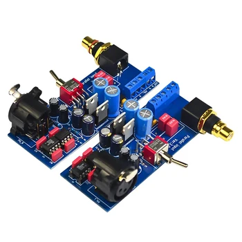 2шт SSM2141 Сбалансированный Сигнал XLR к Несимметричному RCA Несимметричному Усилителю Мощности NE5534 Операционный УСИЛИТЕЛЬ Для Аудио Усилителей Звука