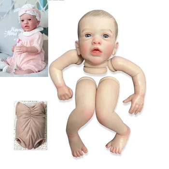 19-дюймовый комплект Aleyna Reborn с уже раскрашенными частями куклы, реалистичная куколка-младенец, незаконченная, с множеством 3D-деталей, прожилки, игрушки для поделок