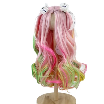 Aidolla, 18-дюймовые волосы американской куклы, длинные вьющиеся волосы, омбре, Термостойкое синтетическое волокно для кукол, девочки, сделай сам, кукольный локон для волос