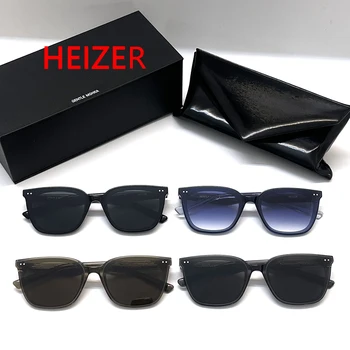 2023, Новая мода, Корея, солнцезащитные очки HEIZER, кошачий глаз Для маленького лица, Женские Мужские ацетатные солнцезащитные очки UV400 В оригинальной упаковке