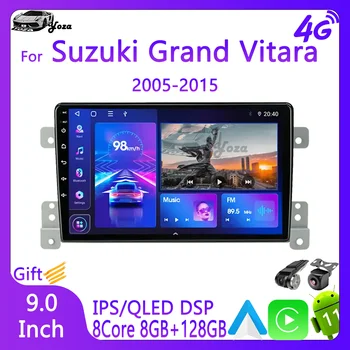 Yoza Carplay Автомагнитола Для Suzuki Grand Vitara 2005-2015 Android11 Мультимедийный Плеер С Сенсорным Экраном Навигация 5G WIFI Подарочные Инструменты