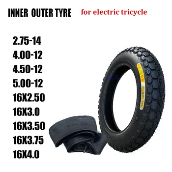 4.00-12 4.50-12 .00-12 утолщенная внешняя шина для электрического трехколесного велосипеда 16X3.50 16x4.0 16X3.75 износостойкая внутренняя часть и шины