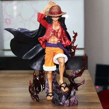 Аниме One Piece Monkey D Luffy Lx ПВХ Фигурка Модель Статуя Украшения Коллекция кукольных игрушек Подарки для детей на День рождения
