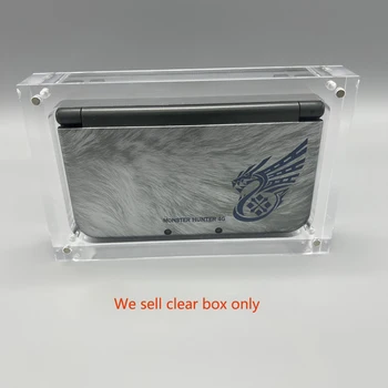 Прозрачная Магнитная Акриловая коробка для хранения НОВОЙ игровой консоли 3DS LL, чехол, коробка, подставка для дисплея, игровые Аксессуары