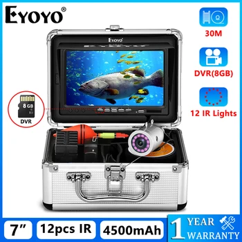 Eyoyo Outdoor Fishing Underwater Video Fish Finder Kit HD 1000TVL ИК-Камера + 30 м Кабель 7 