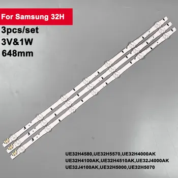 3 шт./компл. 32 дюйма 648 мм Светодиодная лента подсветки для Samsung 32H 7Led 3V UE32H4100AK UE32J4100AK UE32J4000AK BN96-30442A D4GE-320DC0-R2