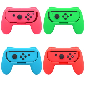 Комплект из 4 ручек, Совместимый с Nintendo Switch Animal Crossing для Joy Con, Износостойким контроллером Grip для Joy Con и OLED