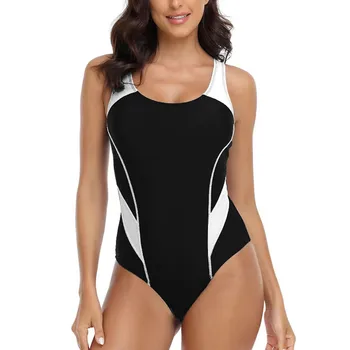 2023 Новый цельный купальник, женский сексуальный костюм с открытой спиной, Летние спортивные купальники, женские большие размеры S-2XL