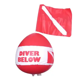 Поплавок для Дайвинга Надувной Поплавок с Флагом для Дайвинга, Поплавок для Легкого Дайвера под Мячом