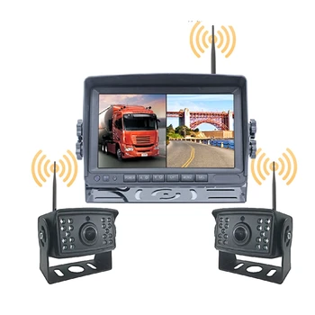 7-дюймовый IPS Дисплей заднего вида для видеонаблюдения за автомобилем HD Универсальные Автомобильные Запчасти и Аксессуары