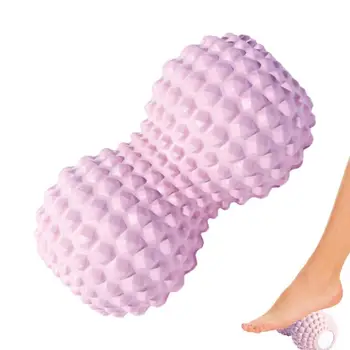 Арахисовый мяч для йоги, Роликовый массаж спины для физического расслабления, Тренажеры для дома, Инструмент для массажа ног, бедер, ног, плеч, рук