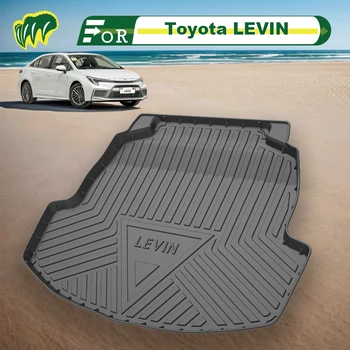 Для Toyota LEVIN 2021 2020 2022 2023 Специально подобранный коврик для багажника Всесезонный грузовой коврик 3D-формы с лазерными измерениями вкладышей для багажника