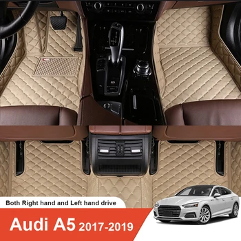 Автомобильный коврик для пола на заказ для Audi A5 2017-2019 Аксессуары для интерьера, экологичный толстый ковер на заказ для левого и правого привода
