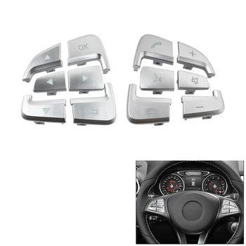Накладка кнопки рулевого колеса автомобиля для Mercedes Benz GLS GLE, Автомобильные Аксессуары для замены