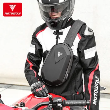 MOTOWOLF Мотоцикл для езды на открытом воздухе, диагональная сумка для переноски, портативная сумка для переноски большой емкости, диагональная сумка для переноски с USB