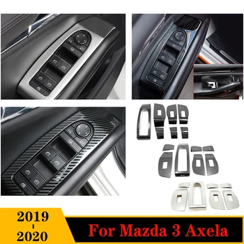LHD Для Mazda 3 Axela 2020 2019 Автомобильные Аксессуары Отделка Панели Управления Подъемом Дверного Оконного стекла Из нержавеющей стали 2019