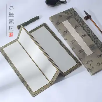 Линейка Yi Moxuan ink element для каллиграфии и рисования простая китайская живопись от руки, посыпанная золотой бумагой.