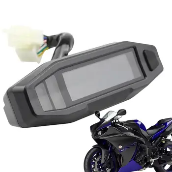 Мотоциклетный ЖК-спидометр, мотоциклетный тахометр, HD цифровой одометр для профессионального мотоциклиста, водонепроницаемый дизайн с антибликовым покрытием
