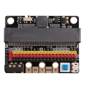 Плата расширения Micro-Bit IOBIT V2.0 Breakout Adapter Shield с Зуммером для BBC Micro: Bit Детское Графическое программирование на Python