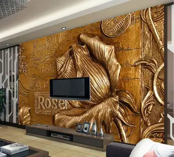 Обои на заказ Beibehang гостиная спальня фрески Европейская роза классическая декоративная роспись телевизор диван фрески 3D обои