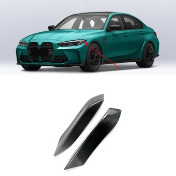 Для BMW M3 F82 F83 M4 2014-2019 Крышка передней фары из настоящего углеродного волокна, Гарнирная полоска, накладка для бровей, замена наклейки