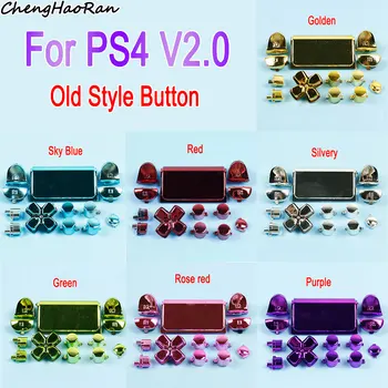 1 Комплект Высококачественных Кнопок Запуска R1 L1 R2 L2 R2 Для Sony PS4 2.0 Controller Grip Кнопки С Покрытием Полный комплект Сменных Аксессуаров