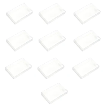 YYDS Упаковка из 10шт пластиковых ПЭТ-прозрачных защитных пленок для игровых картриджей для SNES