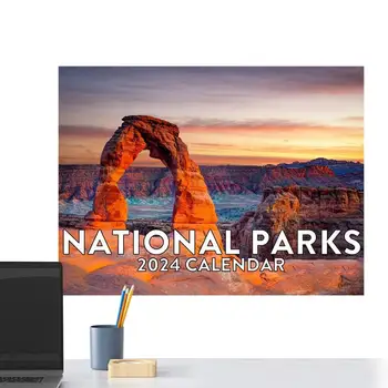 Календарь красивых национальных парков на 2024 год Календарь национальных парков в подарок на 2024 год Настенный календарь для организации календаря и планирования