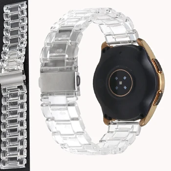 Новый прозрачный ремешок для Samsung Galaxy Watch 20 мм 22 мм Модный спортивный силиконовый браслет для смарт-часов Amazfit