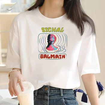Красивая рубашка с цветочным рисунком для женщин, Забавная футболка с героями мультфильмов Y2K Harajuku, графическая футболка с принтом, Эстетическая футболка для женщин